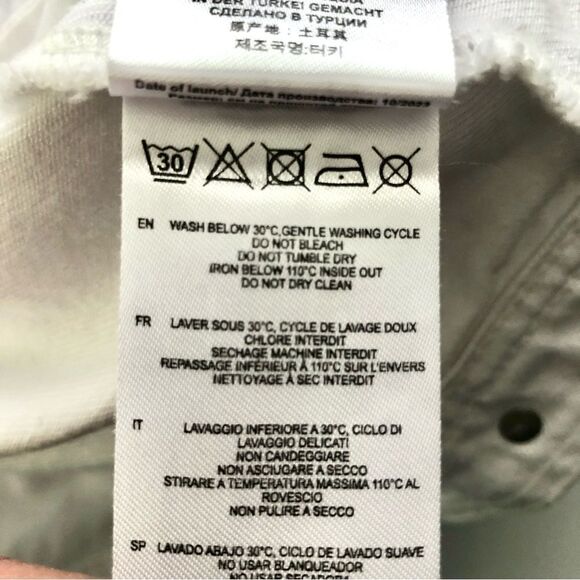 IRO Ubaldo Cropped Jean Jacket White Braided Detail US Size 6 - Picture 10 of 10